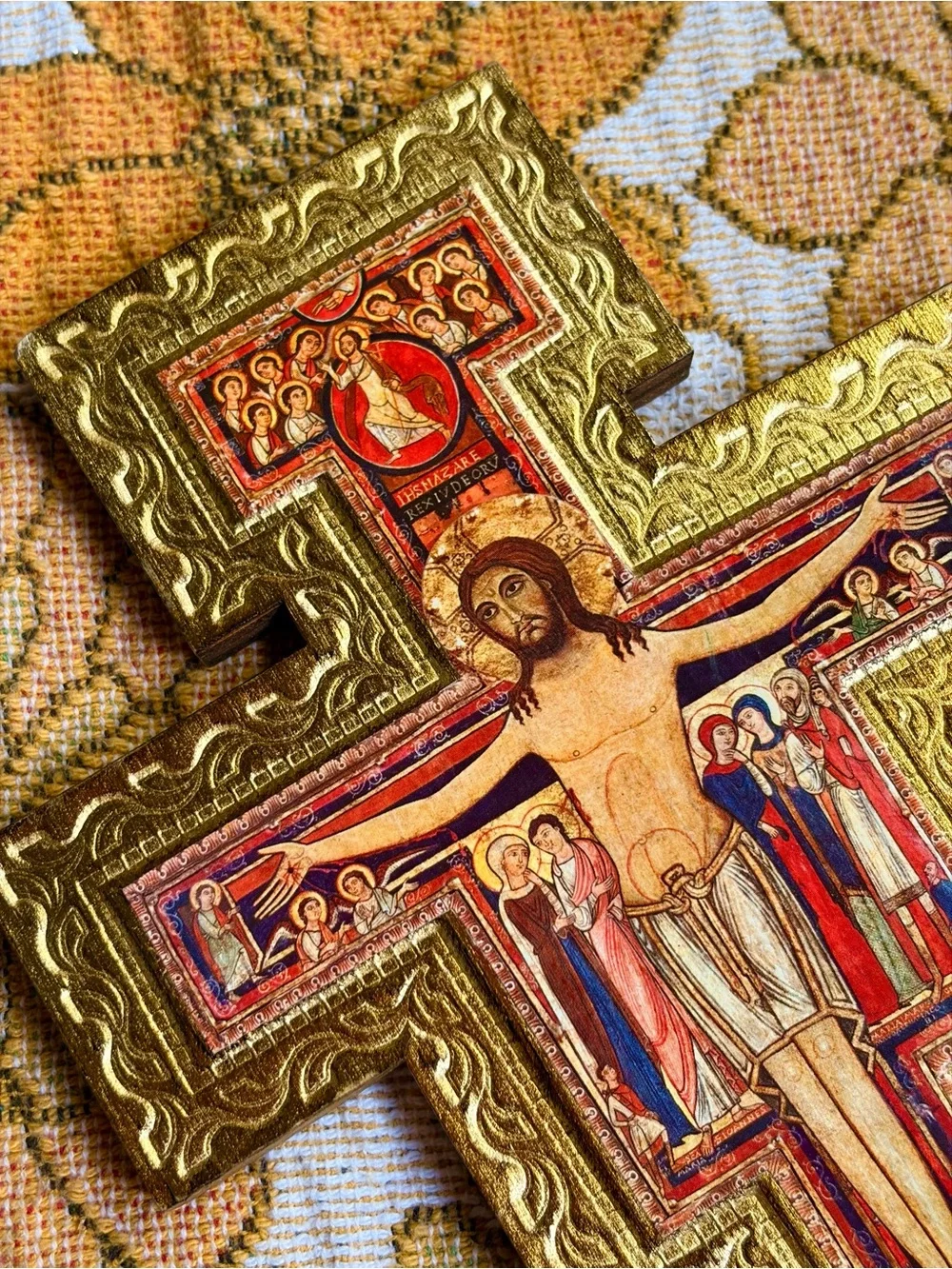 👑⛪✨ Vintage 70s Italian Crucifix Cross ✨⛪👑